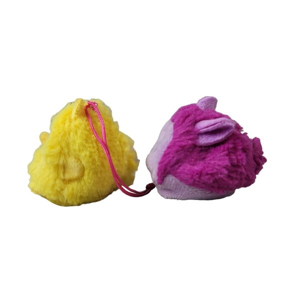 Pikmi Pops Mini Beanbag Plush Petrie Wolf Neno Owl  Purple Yellow No Tush Tag - Picture 3 of 7